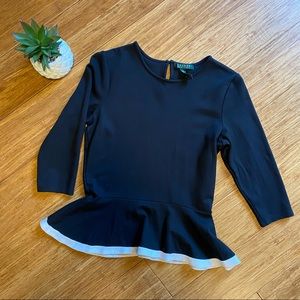 ***SOLD*** Ralph Lauren peplum top